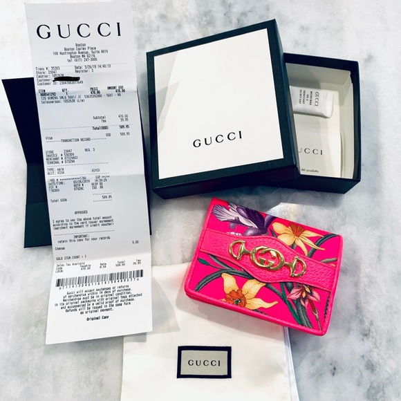 gucci wallet receipt